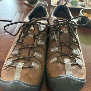 Keen Men's Brown and Gray Athletic Shoes steel Toe